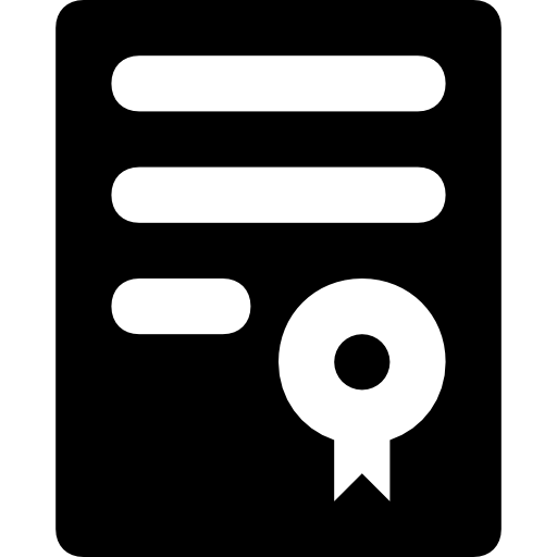 ディプロマ Prosymbols Solid icon