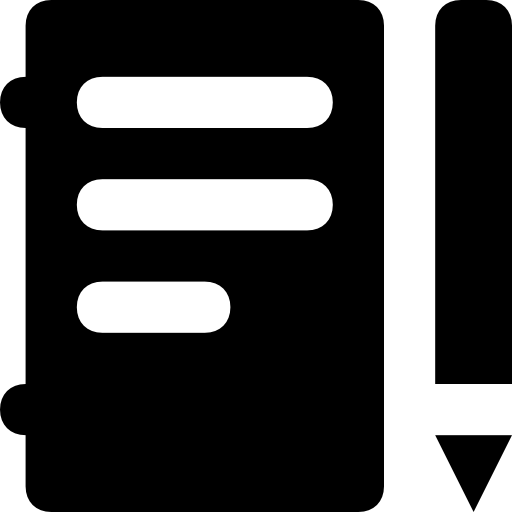 notizbuch Prosymbols Solid icon