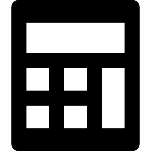 taschenrechner Prosymbols Solid icon