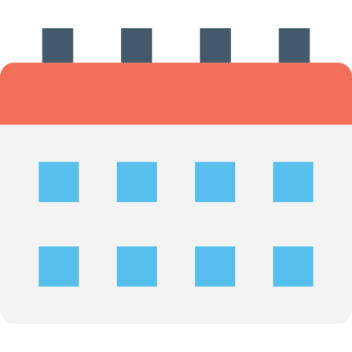kalender Flat Color Flat icoon