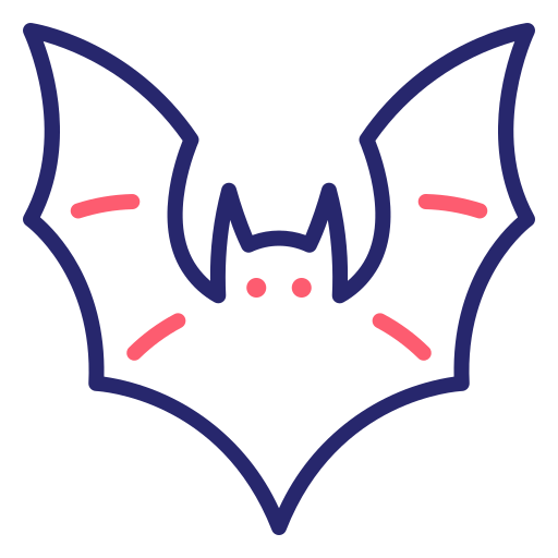 Bat Generic Outline Color icon