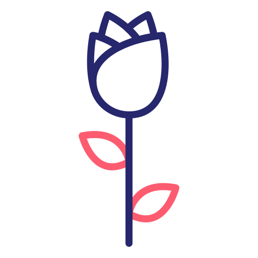 バラ Generic Outline Color icon