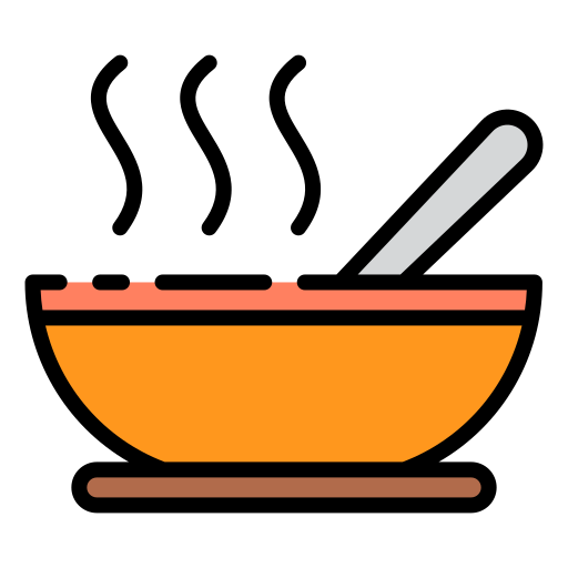 gorąca zupa Good Ware Lineal Color ikona