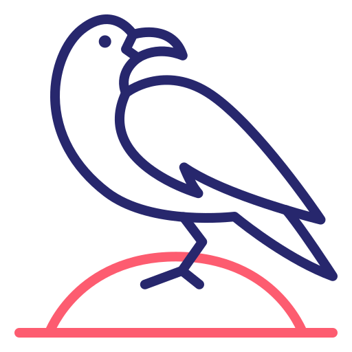 corbeau Generic Outline Color Icône