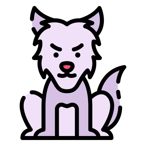 Wolf Good Ware Lineal Color icon