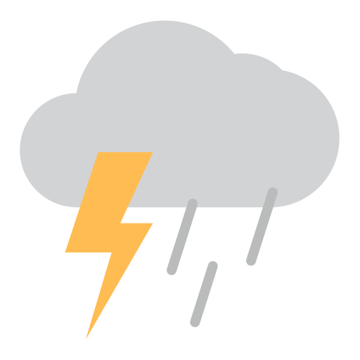 Thunderstorm Good Ware Flat icon