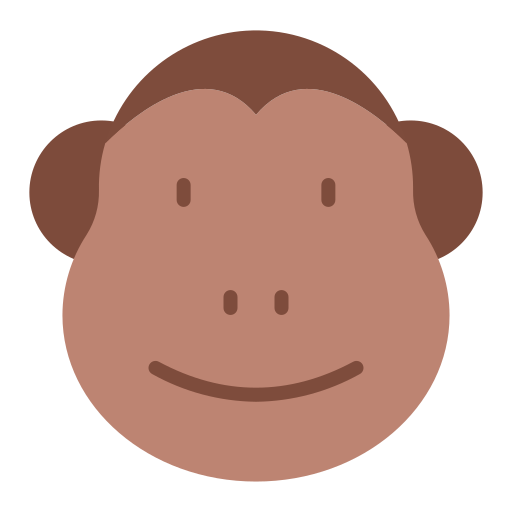 Monkey Good Ware Flat icon