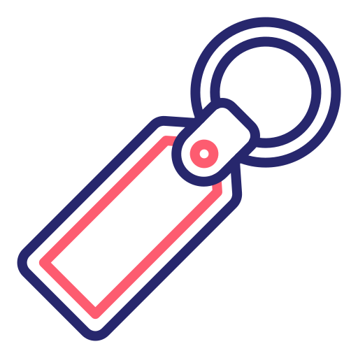 Key chain Generic Outline Color icon