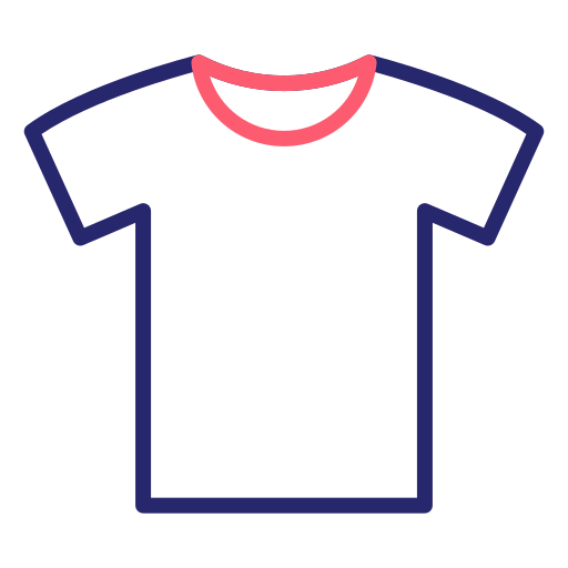 camiseta de manga corta Generic Outline Color icono