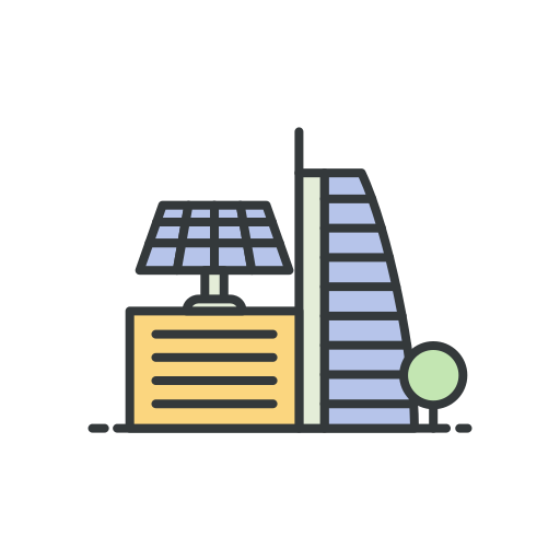 Solar panel Generic Outline Color icon