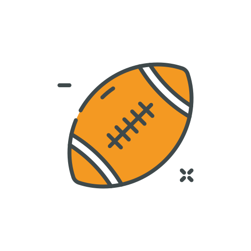 football américain Generic Outline Color Icône