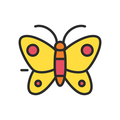papillon Generic Outline Color Icône