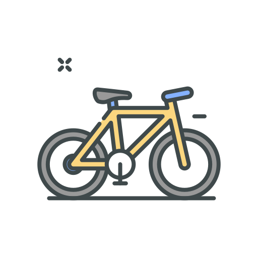 Bicycle Generic Outline Color icon