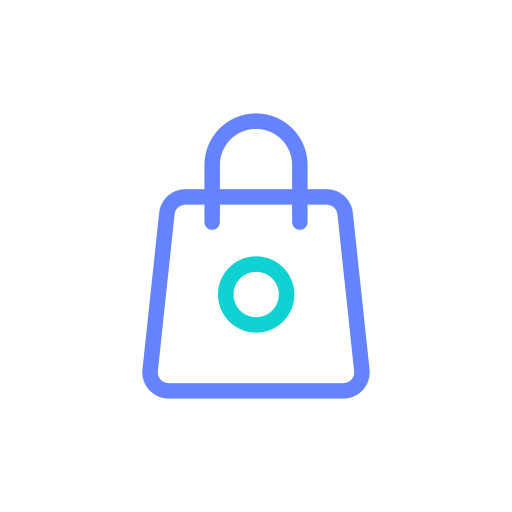 Shopping bag Generic Outline Color icon