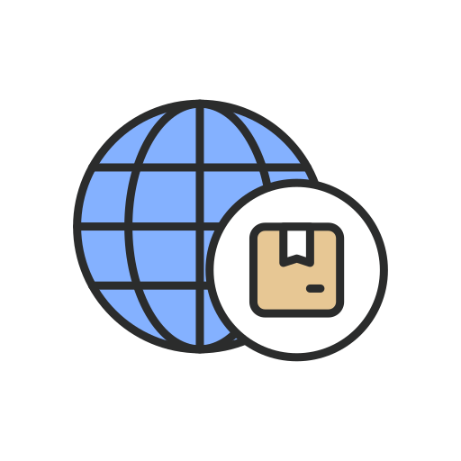 Globe Generic Outline Color icon