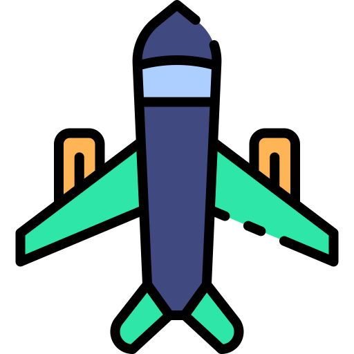 vliegtuig Good Ware Lineal Color icoon