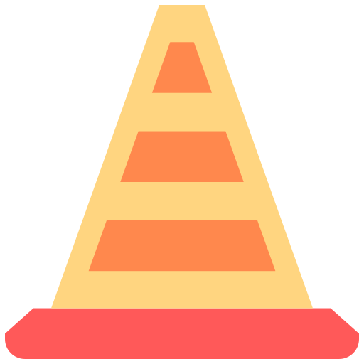 Traffic cone Good Ware Flat icon