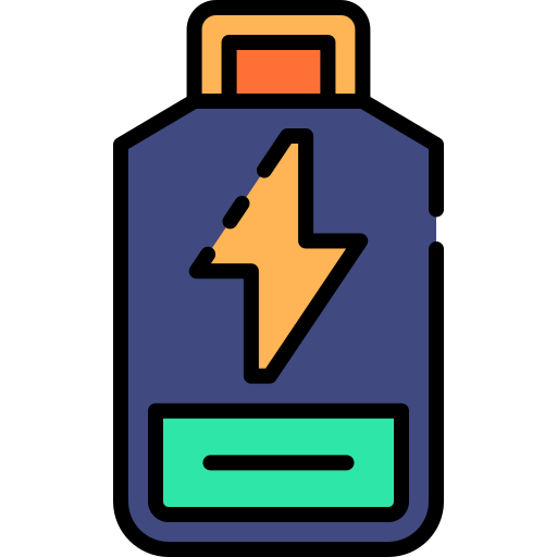 lage batterij Good Ware Lineal Color icoon