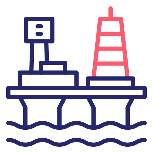 Нефтяная платформа Generic Outline Color иконка