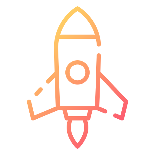 cohete Good Ware Gradient icono