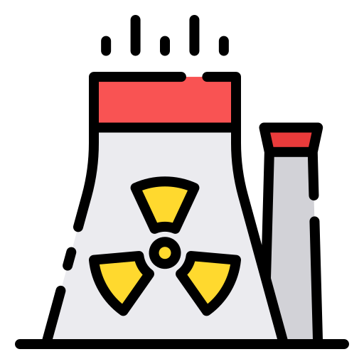 planta nuclear Good Ware Lineal Color icono