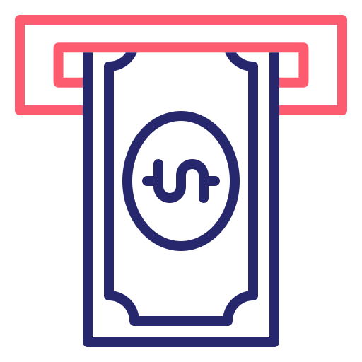 ＡＴＭ Generic Outline Color icon