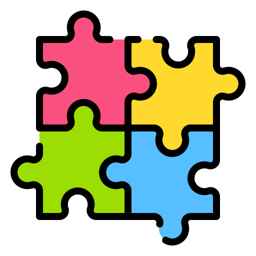 Puzzle Good Ware Lineal Color icon