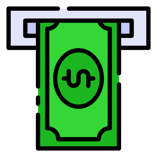 geldautomaat Good Ware Lineal Color icoon