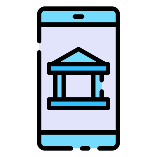 les services bancaires mobiles Good Ware Lineal Color Icône