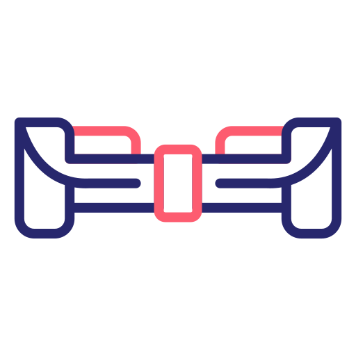Hoverboard Generic Outline Color icon