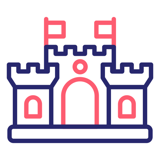 Надувной замок Generic Outline Color иконка