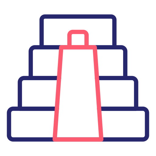 maya piramide Generic Outline Color icoon