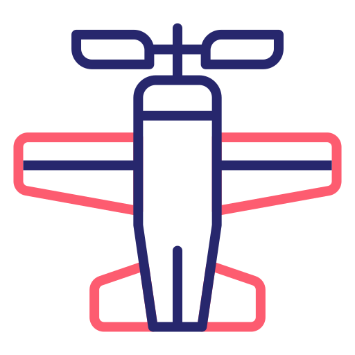 Small plane Generic Outline Color icon