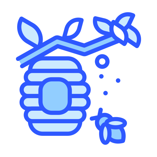 Bee hive Darius Dan Blue icon
