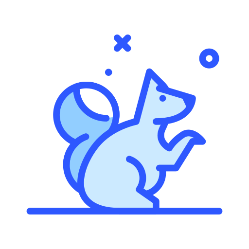 Squirrel Darius Dan Blue icon
