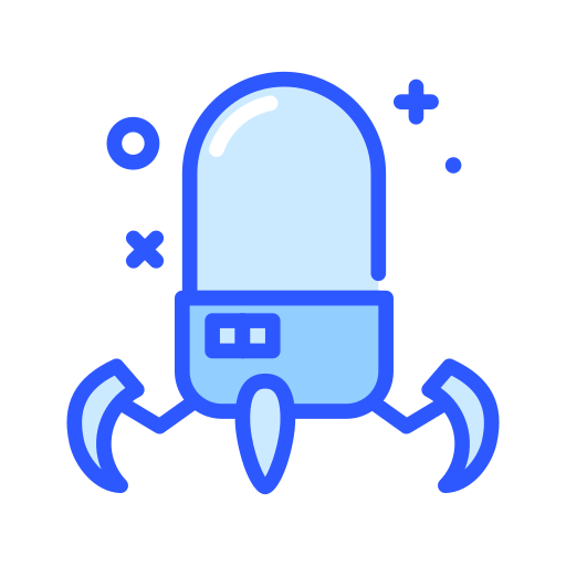 robot Darius Dan Blue ikona