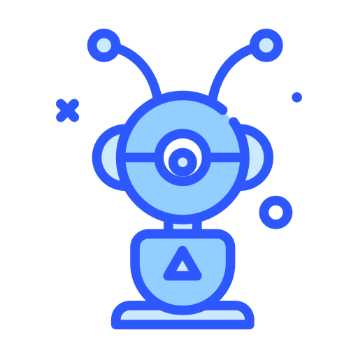 robot Darius Dan Blue ikona