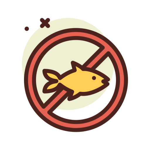 No fish Darius Dan Lineal Color icon