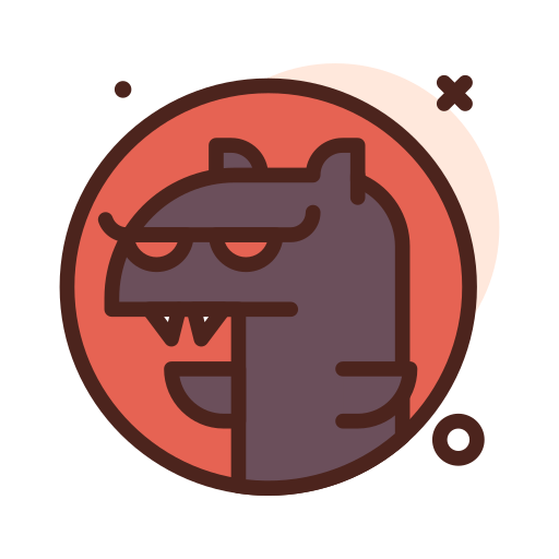 monster Darius Dan Lineal Color icoon