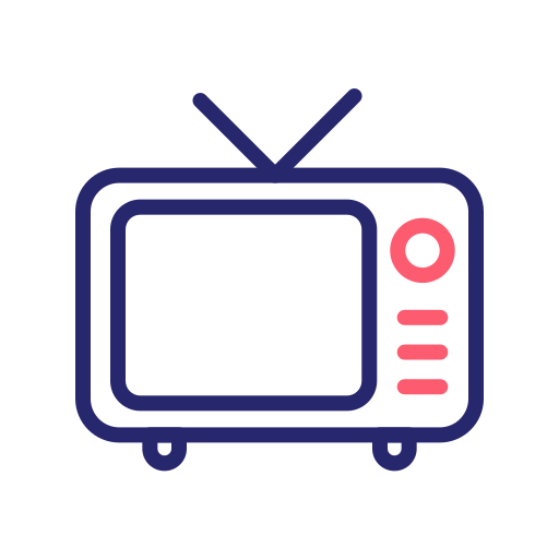テレビ Generic Outline Color icon