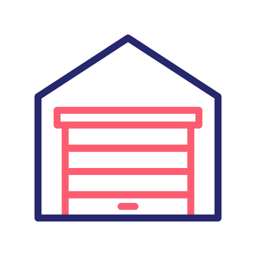 Garage Generic Outline Color icon
