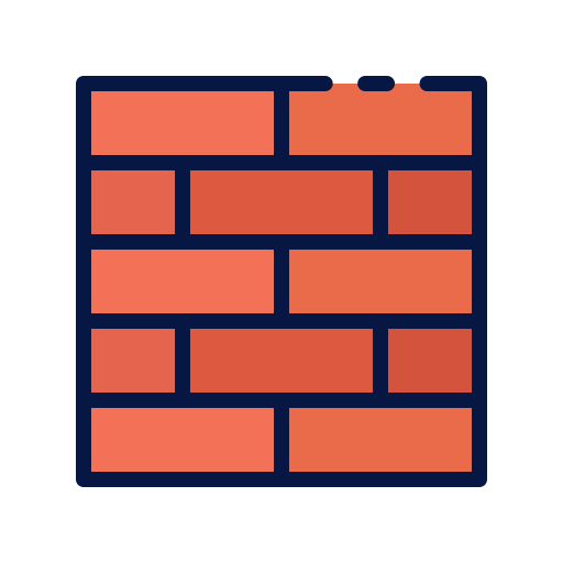 Brickwall Good Ware Lineal Color icon