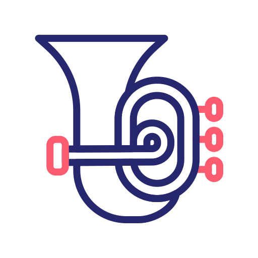 チューバ Generic Outline Color icon