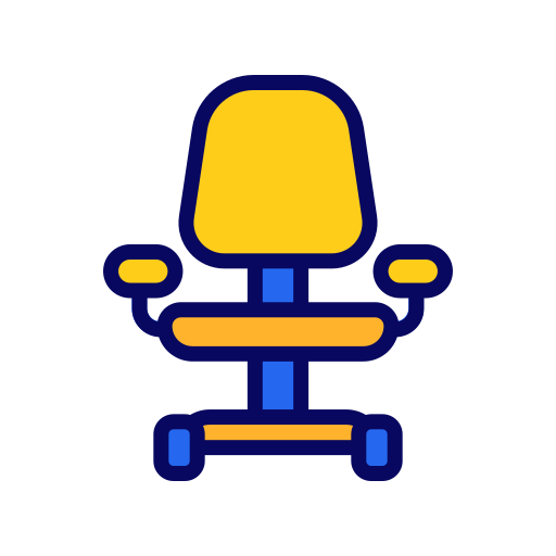 silla de oficina Good Ware Lineal Color icono