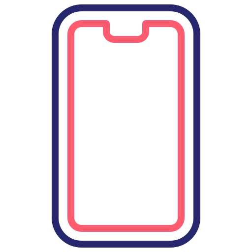 スマートフォン Generic Outline Color icon