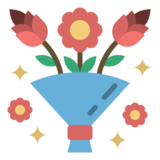 Букет цветов Generic Flat иконка