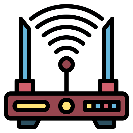 señal wifi Generic Outline Color icono