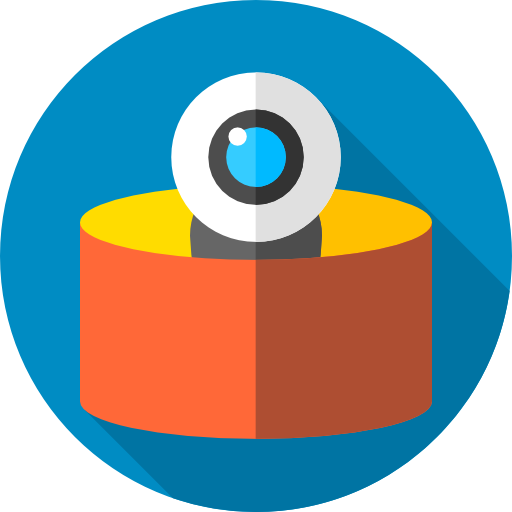 webcam Flat Circular Flat icon