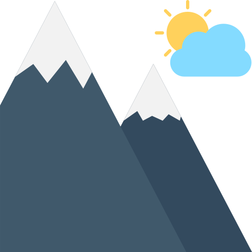 Mountain Flat Color Flat icon