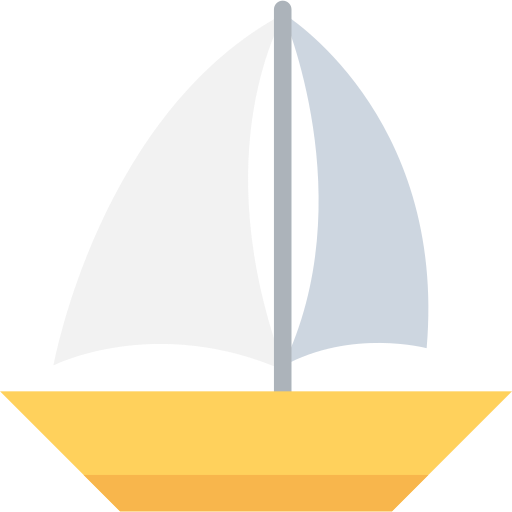 velero Flat Color Flat icono